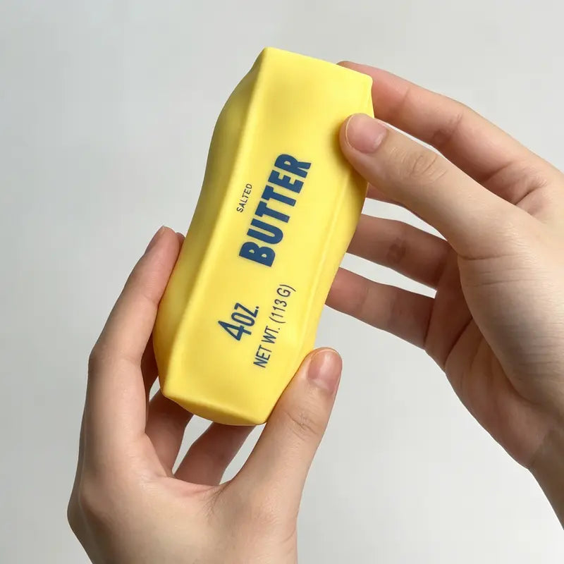 Crunchy Sound Butter Bar Squishy Toy Soft Squeeze Fidget Toy Funny Sensory Hobby Play Toy Portable Stress Relief Decompression Toy Cute Desk Relax Toy Ideal Gift For Teens Adults Party Leisure Entertainment