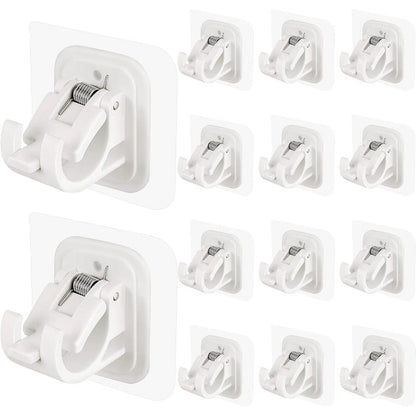 Nail-Free Adjustable Curtain Rod Bracket Holders –