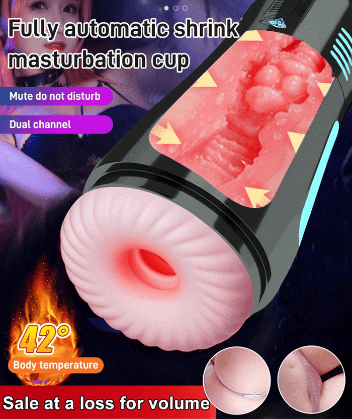 [Discreet Shipping]💥Champion Trainer! Dive into yourself more pleasure , fun , enjoy with Fully Automatic Retractable Sucking Heated Decompression Cup