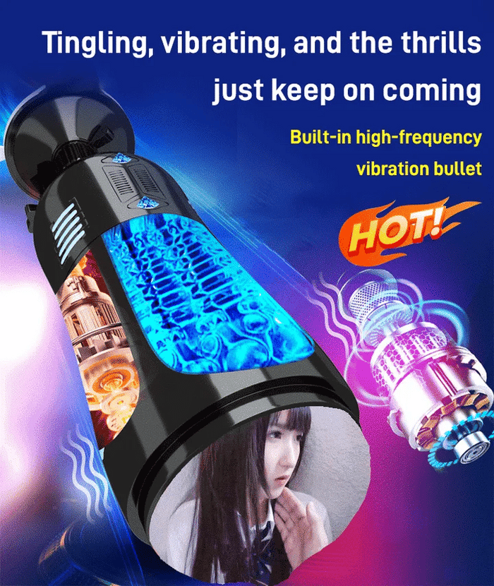 [Discreet Shipping]💥Champion Trainer! Dive into yourself more pleasure , fun , enjoy with Fully Automatic Retractable Sucking Heated Decompression Cup