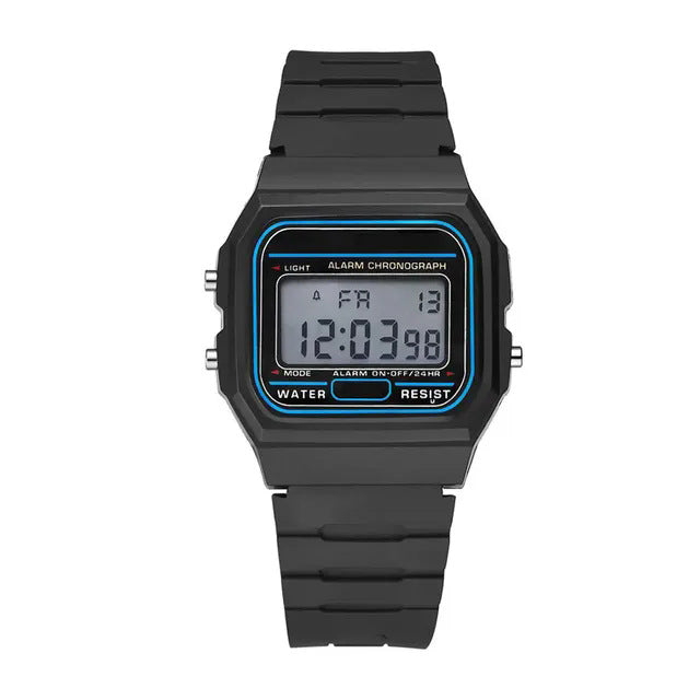 Casio F91W Style LED Digital Watch – A159 Stainless Steel Band