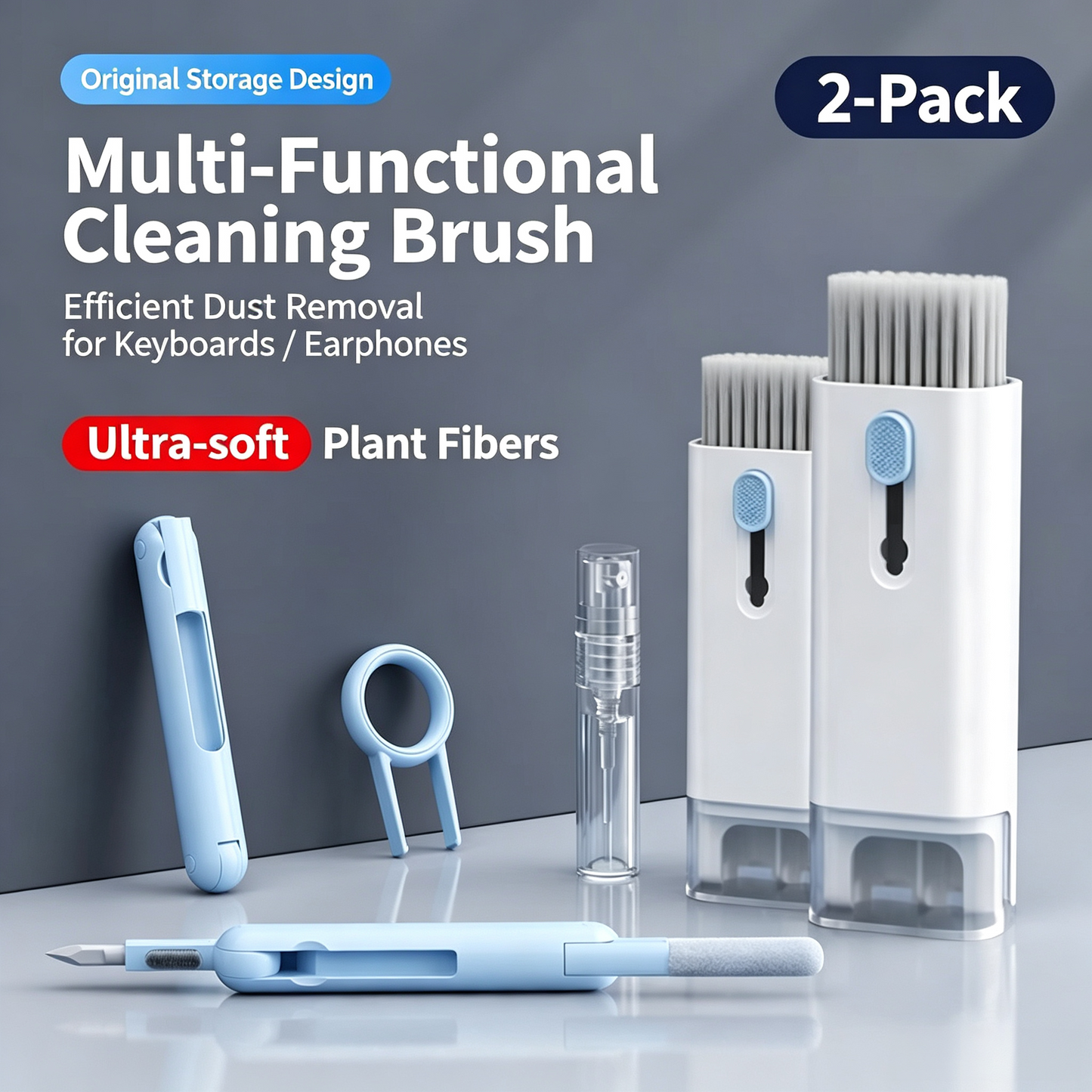 Keyboard Cleaning Mechanical Keyboard Cleaning Tool Computer Dust Removal Soft Brush Dust Brush Multi-Function Dust Cleaning Mobile Phone