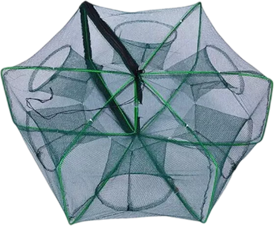 Auto-Foldable Strengthened Fishing Trap Net