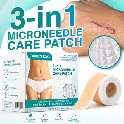CareBreeze® 3-in-1 Scar Removal Microneedle Care Patch 💡