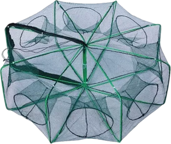 Auto-Foldable Strengthened Fishing Trap Net