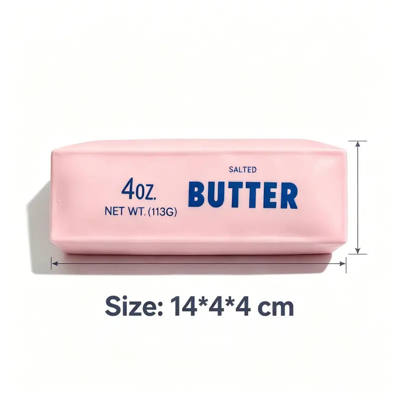 Crunchy Sound Butter Bar Squishy Toy Soft Squeeze Fidget Toy Funny Sensory Hobby Play Toy Portable Stress Relief Decompression Toy Cute Desk Relax Toy Ideal Gift For Teens Adults Party Leisure Entertainment