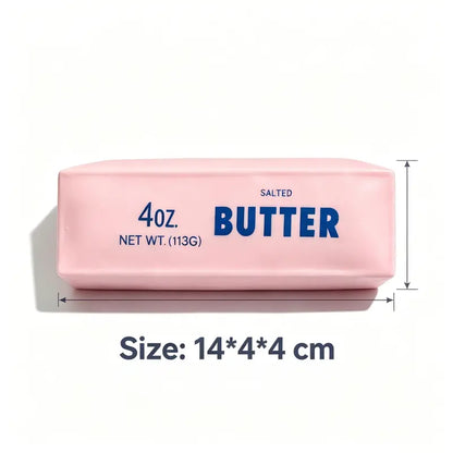 Crunchy Sound Butter Bar Squishy Toy Soft Squeeze Fidget Toy Funny Sensory Hobby Play Toy Portable Stress Relief Decompression Toy Cute Desk Relax Toy Ideal Gift For Teens Adults Party Leisure Entertainment