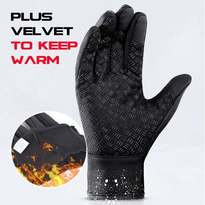 HeatGripX Windproof Thermal Slip Cold Weather Gloves
