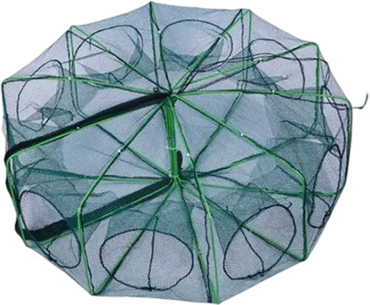 Auto-Foldable Strengthened Fishing Trap Net