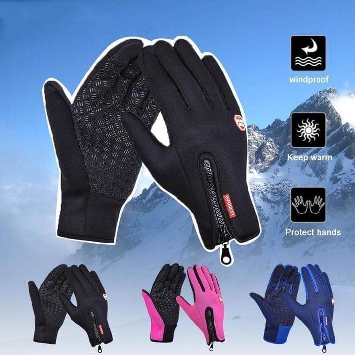 HeatGripX Windproof Thermal Slip Cold Weather Gloves