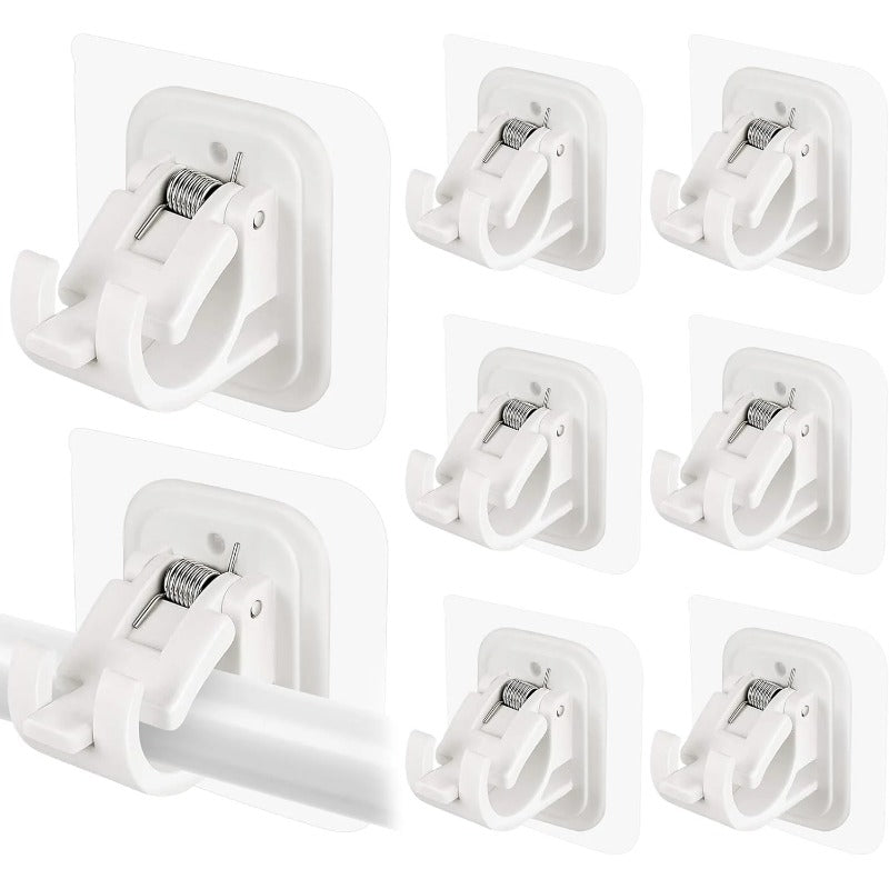 Nail-Free Adjustable Curtain Rod Bracket Holders –