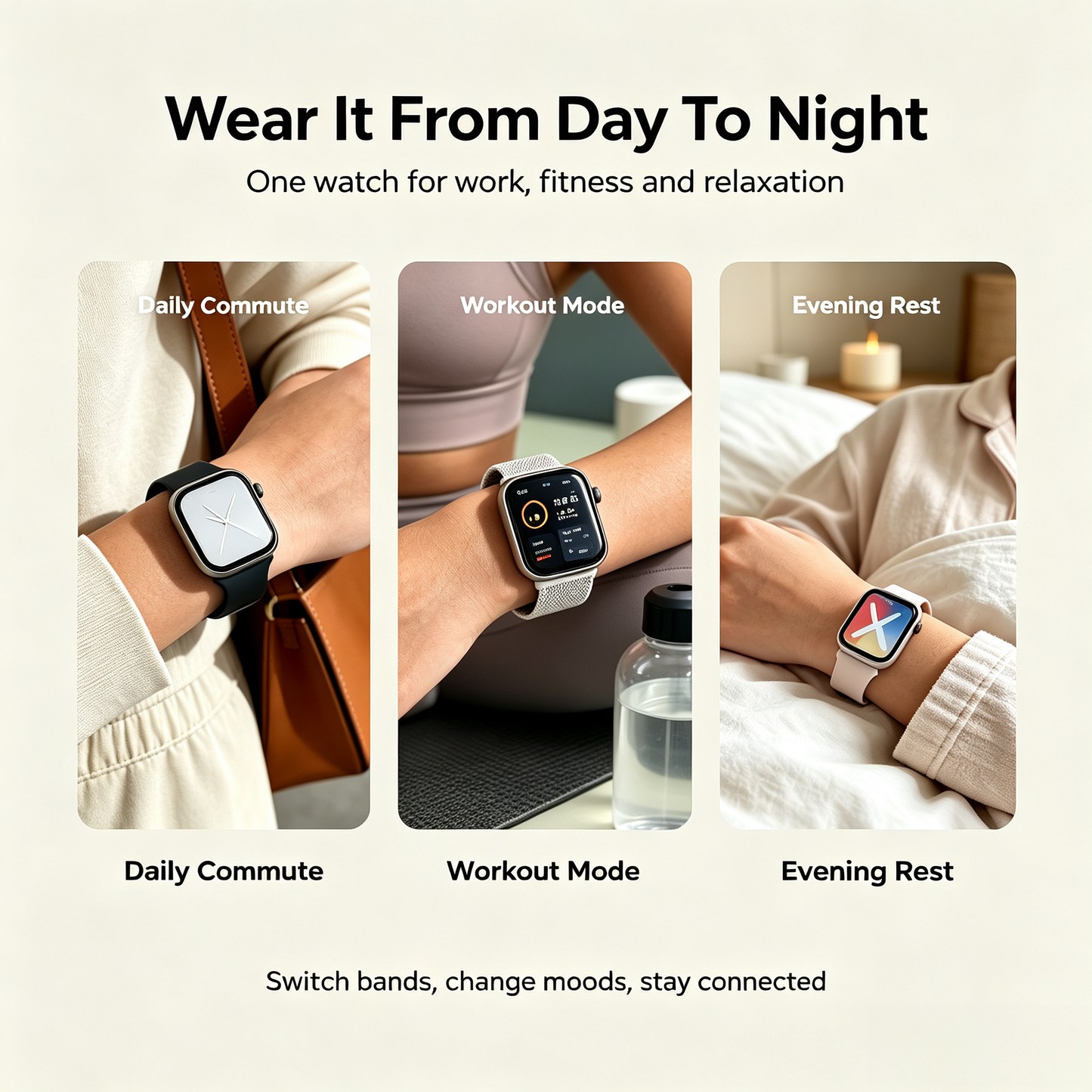 C12 PROMAX Smart Watch with Charging Stand – Bluetooth Calling, Heart Rate & Blood Oxygen Monitoring
