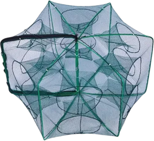 Auto-Foldable Strengthened Fishing Trap Net