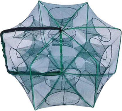 Auto-Foldable Strengthened Fishing Trap Net