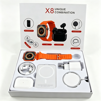 X8  Smart Watch Gift Wireless Charger Unique Combination Smartwatch