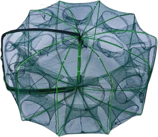 Auto-Foldable Strengthened Fishing Trap Net
