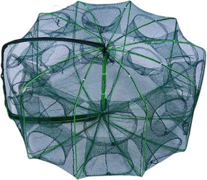 Auto-Foldable Strengthened Fishing Trap Net
