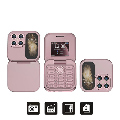 UMIIO i17 Pro Senior Flip Phone – Compact Easy-to-Use Mobile Phone with Dual SIM, Android OS & 1000mAh Battery