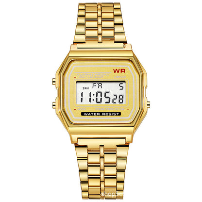 Casio F91W Style LED Digital Watch – A159 Stainless Steel Band