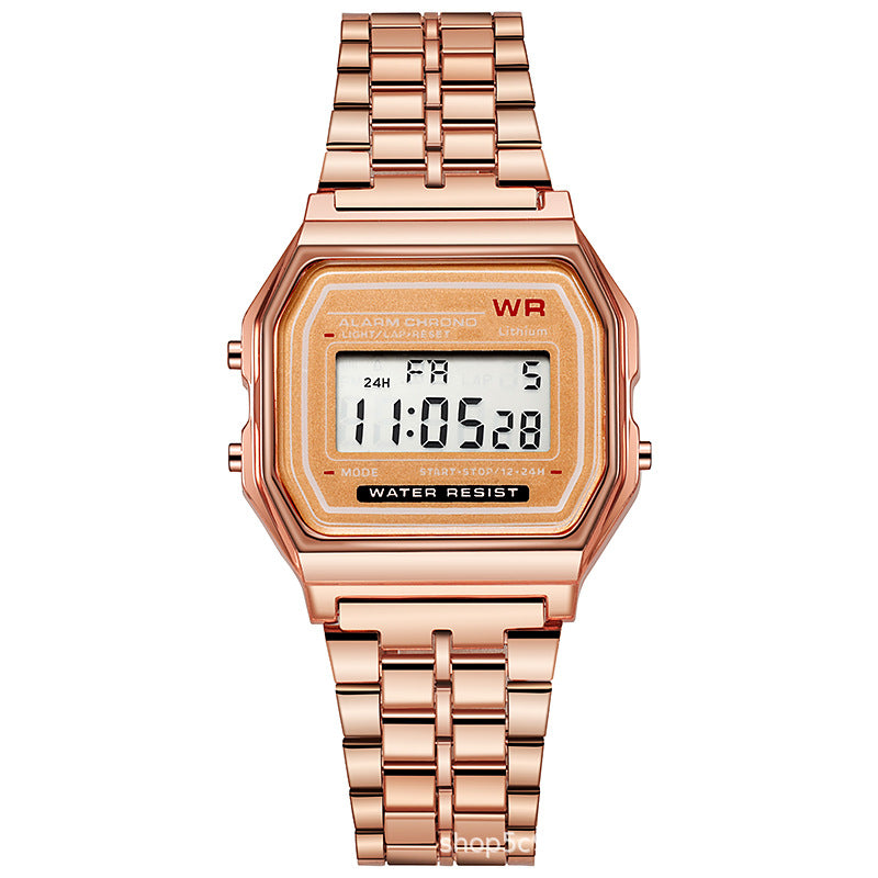 Casio F91W Style LED Digital Watch – A159 Stainless Steel Band
