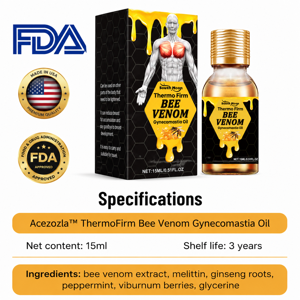 🔥🔥 Biancat® ThermoFirm Bee Venom Gynecomastia Oil
