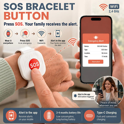 ⏰Limited Stock 49% OFF❤️Emergency SOS Button Bracelet for Seniors⌚